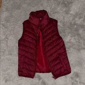 Arizona Jean Company Burgundy Puffer Vest